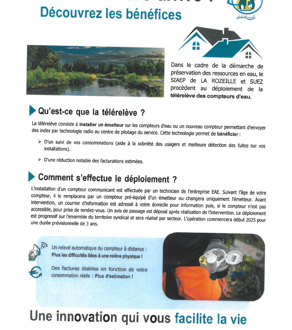 La Télérelève arrive !