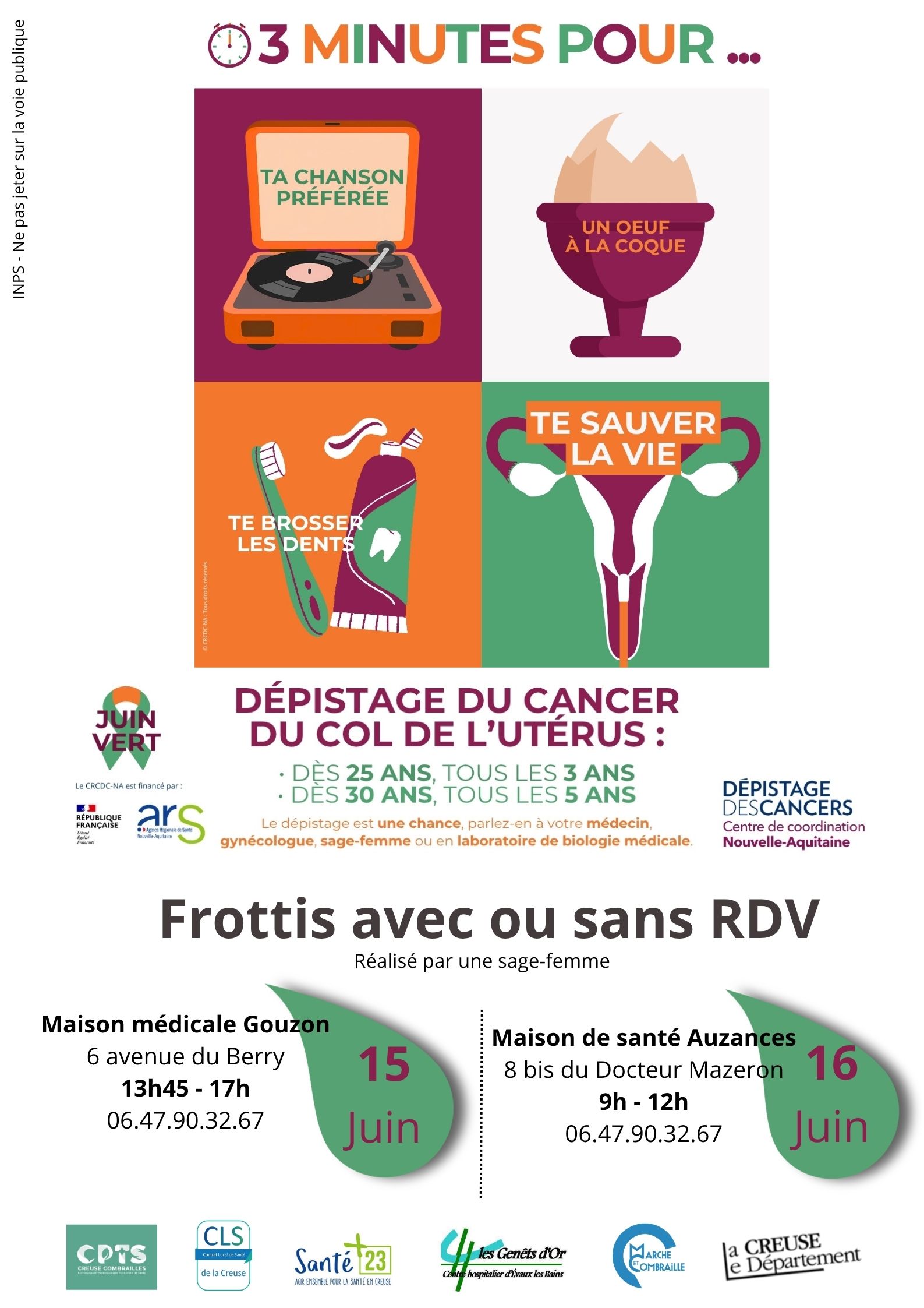 Promotion du dépistage organisé du col de l’utérus